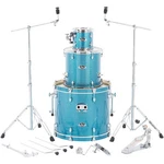 Pearl Export Double Bass Addon Pack Aqua Blue Glitter. Fixed Price $749.99.