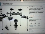 Alesis Command Mesh 8-PIECE Drum Kit Stool Amp Headphones ($1300+NEW). Fixed Price $750.00.
