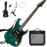 Mustar Green 39" Electric Guitar 6 String For Beginner With 25W Amp+bag Pack Kit. Fixed Price $189.99.