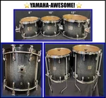 Yamaha-awesome! Maple Custom Absolute Drums Blk Sprkle + Soft Cases-exc!. Fixed Price $2682.00.