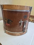 Vintage Slingerland Chicago 14X10 Youth Parade Drum American Flag Eagle. Fixed Price $125.00.