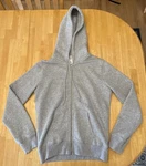 Brandy Melville Zip Up Hoodie Light Heather Gray Full Sweatshirt, S/m. Fixed Price $32.50.