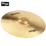 Stagg 17" Sensa B20 Bronze Hand Hammered Exo Crash Cymbal SEN-CM17E. Fixed Price $179.99.