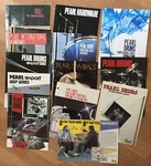 Collection Of 13 Pearl Drum Catalogs From The 1980S. Fixed Price $100.00.
