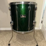 Vintage Pearl Export Series 1980S - Floor Tom Drum 16" Emerald Green. Fixed Price $160.00.