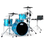 Dwe 4PC Complete Electronic/acoustic Drum Set W/roland Cymbals Laser Blue. Fixed Price $7499.00.