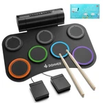 Electric Drum Set Upgrated, 7 Pads Electronic Roll DED-20R. Fixed Price $95.50.