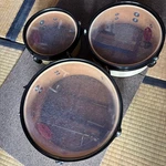 Pearl Rhythm Traveler Tom Set 3-PIECE Drums Compact Portable Kit Discolored Jp. Fixed Price $378.00.