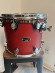 Pacific Drums & Percussion 14 Rack Tom Floor Flat Red. Fixed Price $99.00.
