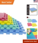 Interlocking Floor Mats 8-PIECE Nontoxic Exercise Play For Toddl.... Fixed Price $20.34.