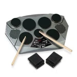 Pyle Pro Electronic Drum Kit - Portable, 7 Pads, Usb, Foot Pedals, PTED06 New. Fixed Price $75.00.