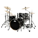 Collector's Series 4PIECE Shell Pack 23" Bass Drum Black Ice Chrome Hardware. Fixed Price $4973.75.