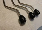 Worldmax Chrome Floor Tom Drum Legs 10.5MM 20.5" Long Rubber Feet 3 Pack. Fixed Price $29.99.