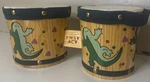 First Act Discovery Wood Bongos Drums For Kids Fun Musical Toys Iguana Decor. Fixed Price $34.98.