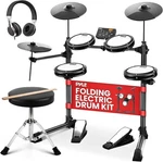 Pyle Electronic Drum Set With 4 Quiet Mesh Pads, 180 Sound Styles, 3 Cymbals. Fixed Price $169.99.