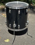 Ludwig Rocker 16" X Floor Tom Drum Black W/legs. Fixed Price $90.00.