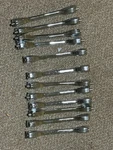 Set Of (12) Ludwig 8" Long Chrome Mach Lugs For Your Snare Drum + Tom!. Fixed Price $80.00.