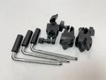 Three Roland MDH-6U V-drum 1.5 Inch Rack Clamp + Arm Pad Tom Snare Mount 7U. Fixed Price $50.99.