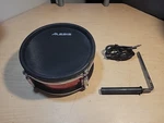Alesis Strike 8 Red Mesh Tom W/ Rod & Cable - No Clamp Rust On Rim #3P7. Fixed Price $79.00.