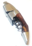 Deluxe Wood Handle Professional Corkscrew Double Hinge Waiters Wine Key Silver. Fixed Price $14.95.