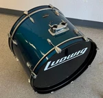 Ludwig Accent Combo Bass Drum 22X16 Teal Blue.made Taiwan Missing Legs. Fixed Price $60.00.