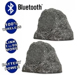 Theater Solutions Wireless 200W Rechargeable Bluetooth Rock Speaker Pair Grey. Fixed Price $59.99.