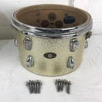 1968 Slingerland Rack Tom Drum - 12" X 8" Sparkling Silver Pearl No Heads. Fixed Price $195.00.