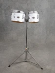Slingerland 6 & 8" White Concert Tom Drums With Stand, Vintage 70'S Mint!!. Fixed Price $999.95.
