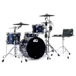 Dwe 4PC Complete Electronic/acoustic Drum Set W/roland Cymbals Midnight Blue. Fixed Price $7499.00.