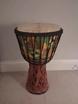 Djembe Drum West African Hand Carved. Fixed Price $340.00.