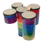 Remo Cluster Drum Percussion Mini Set Of 5 W/ Mallets - Fabric Rainbow. Fixed Price $239.99.