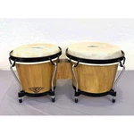Vintage Cp Lp Latin Percussion Bongos Natural Wood Black Hoops Excellent Tunable. Fixed Price $39.99.