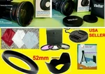 0.43X WIDE+2.2X Telephoto+adapter 52MM For Panasonic AG-DVC7 DVC15 DVC20 DVC30. Fixed Price $55.44.
