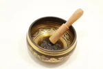 Chakra Healing Singing Bowl Yoga Buddha Embossed Tibetan 5.25 Inches Diameter. Fixed Price $55.34.