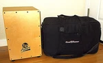 Aspire Cajon W/ Padded Case, Snare Wires, LPA1331, Natural Finish, 18"X12X12. Fixed Price $250.00.