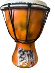 Hand Carved Wood Djembe Drum Small West African. Fixed Price $35.00.
