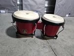 Aspire Drums Vintage Red Black Wood Percussion Bongos LPA-601 Rw. Fixed Price $65.41.