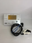Korg TM-60 Combo Tuner/ Metronome With Clip-on Microphone White W6A3 Working. Fixed Price $39.72.
