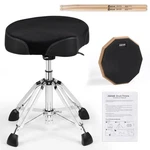 Aklot Saddle Drum Throne - Hydraulic Height Adjustable Black MI9100. Fixed Price $179.99.