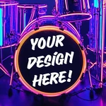 Custom Bass Drum Head Decal Sticker Vinyl Skin 10"- 26" Tama Yamaha Mapex Pearl. Fixed Price $23.99.