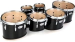 Pearl Championship Marching Tenor Drums - Sextet, Midnight Black. Fixed Price $1889.95.