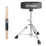 Strich Drum Throne, Height Adjustable Padded Seat Stool, Heavy Du. Fixed Price $66.29.