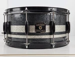 Gretsch Catalina Club 14" X 6.5" Black & Silver Sparkle 10 Lug Snare Drum. Fixed Price $149.99.