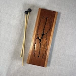 4 Tone Hand Painted Wooden Tongue Drum Key Slit With 2 Mallets. Fixed Price $58.00.