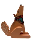 Handmade Wooden Coyote - Rustic Native American Style Decor With Fabric Accent. Fixed Price $14.99.