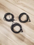 Roland PCS-11F 11' Trs Cables. 1/4" Straight Right Angle, Lot Of 3. Fixed Price $18.00.