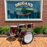 Slingerland Radio King 3-PLY Mahogany/poplar Drum Set Maroon Glass Glitter. Fixed Price $3699.99.