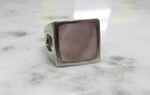 Pink Mother Of Pearl Sterling Silver Ring Size 7.5 15.6G 5-C417. Fixed Price $49.99.