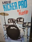 New In Box Sound Percussion Labs Junior Kicker 5-PIECE Drum Set Metallic Silver. Fixed Price $295.00.