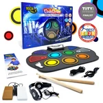 Rock And Roll It Codedrum. Sticks+ Pedals+ Headphones+ Play-by-color Songbook. Fixed Price $79.99.